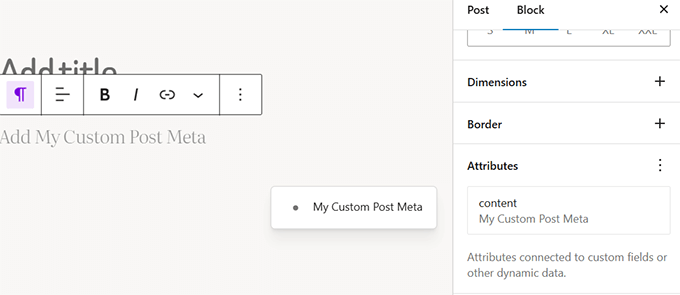 Block binding API has a UI in WordPress 6.7 Block binding API has a UI in WordPress 6.7