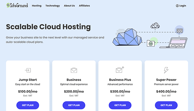 SiteGround VPS / Cloud hosting SiteGround VPS / Cloud hosting