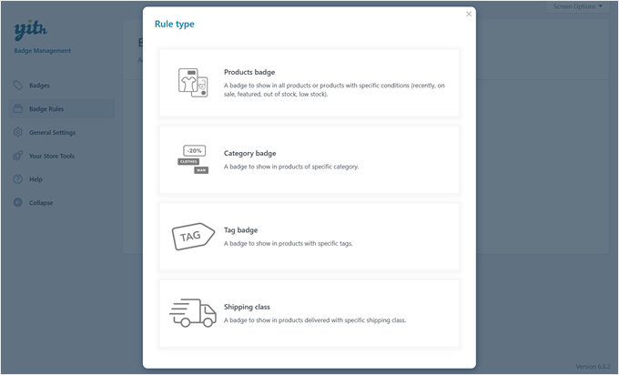 YITH's product badge rule types YITH's product badge rule types