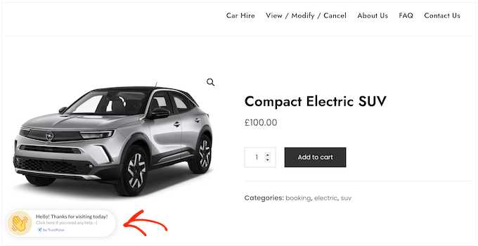 Showing social proof on your car rental website Showing social proof on your car rental website