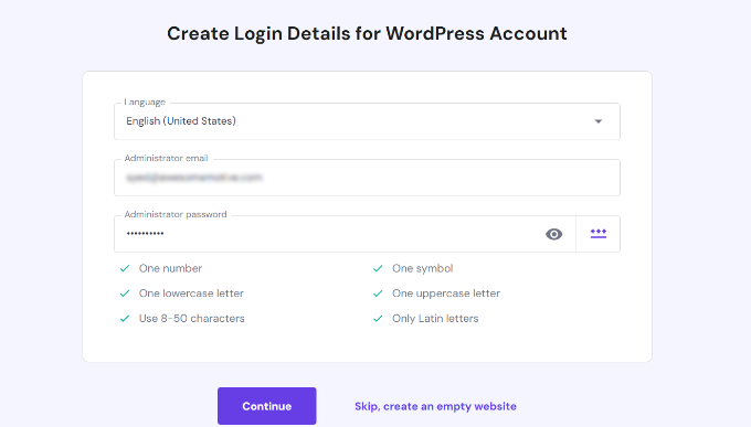 Create login details for news site Create login details for news site