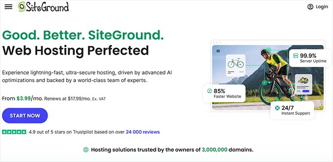 SiteGround WooCommerce hosting plan