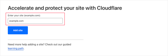 Enter Your Website's Domain Name Enter Your Website's Domain Name