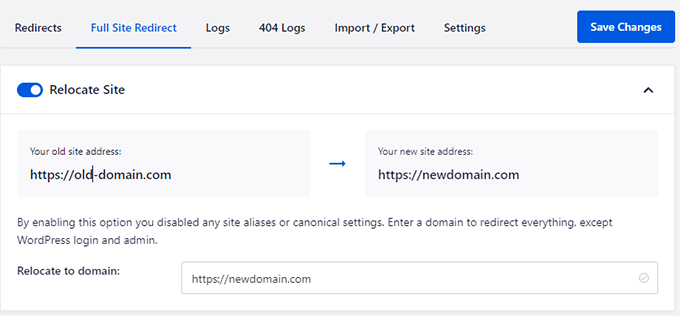 All in One SEO full site redirect All in One SEO full site redirect