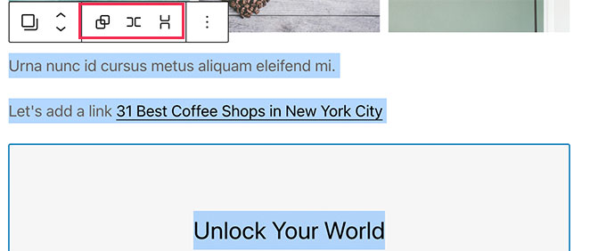 Multi block row or stack layout Multi block row or stack layout