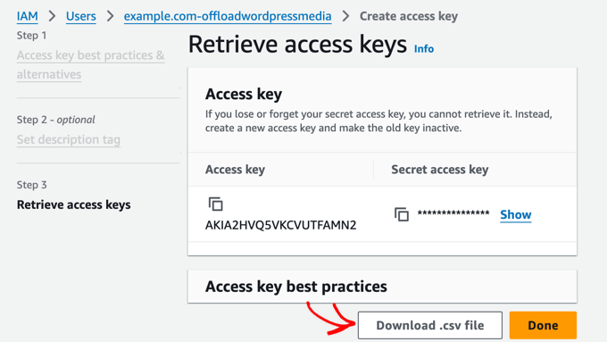 Retrieve Access Keys in AWS Retrieve Access Keys in AWS