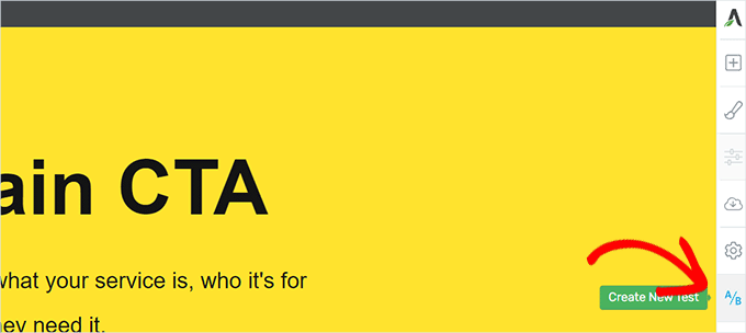 Create a new A/B test Create a new A/B test