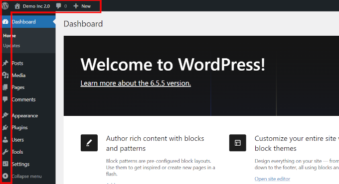 Menu icons in WordPress admin area Menu icons in WordPress admin area