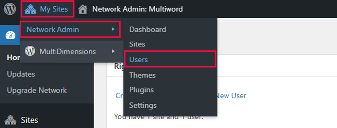 Managing network admin users in WordPress multisite Managing network admin users in WordPress multisite