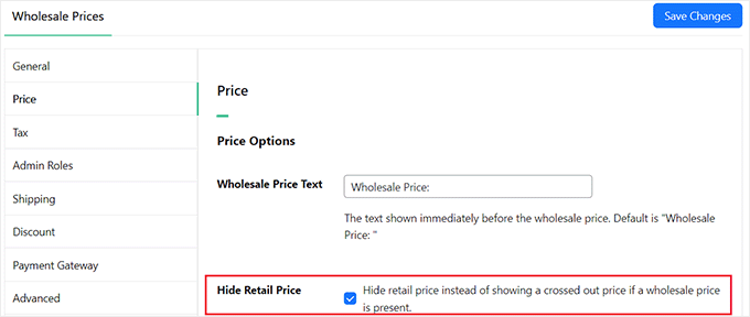 Hide retail price from customers Hide retail price from customers