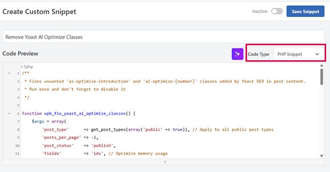 Add bulk removal snippet Add bulk removal snippet