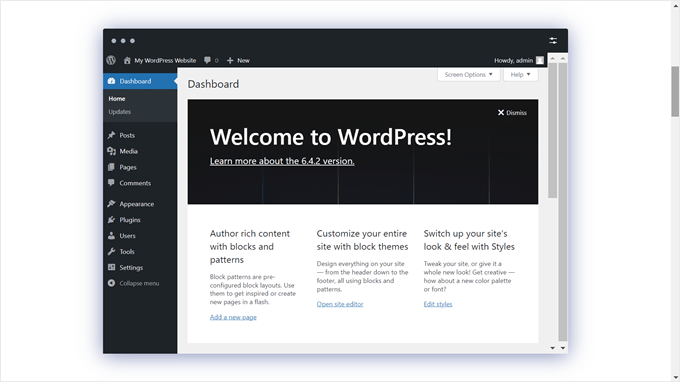 What the WordPress Playground looks like What the WordPress Playground looks like