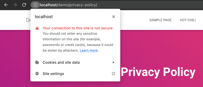 Chrome Warns Users When the Connection Is Insecure Chrome Warns Users When the Connection Is Insecure