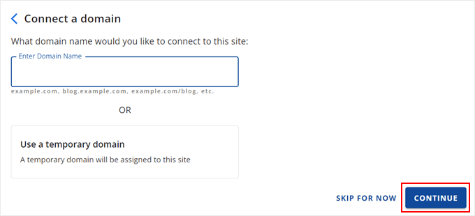 Connect your domain or enter a website title Connect your domain or enter a website title