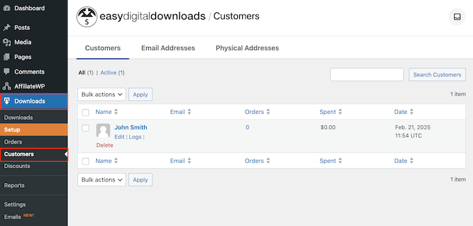 Monitoring leads in the WordPress dashboard Monitoring leads in the WordPress dashboard