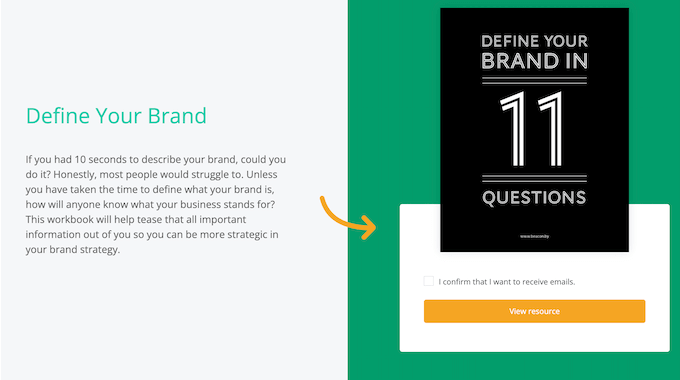 An example of a workbook lead magnet, created using Beacon.by An example of a workbook lead magnet, created using Beacon.by