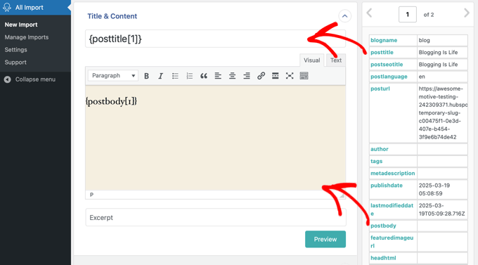 Importing Posts Into WordPress Importing Posts Into WordPress