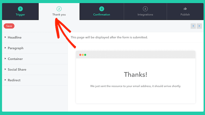 How to create a custom thank you message How to create a custom thank you message