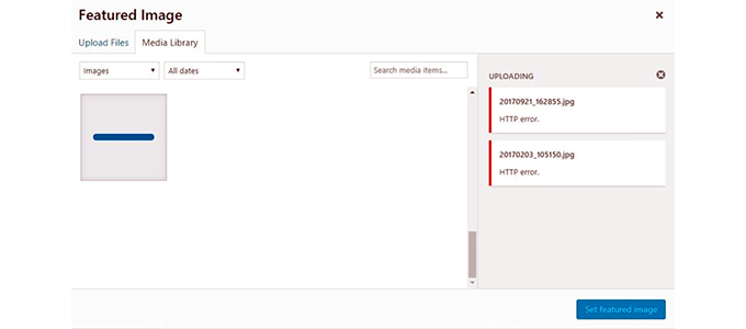 HTTP image upload error HTTP image upload error