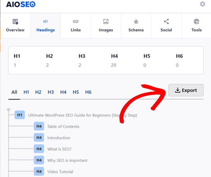 headings chrome extension aioseo headings chrome extension aioseo