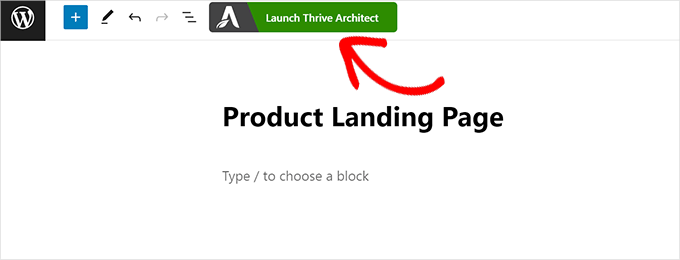 Editing a page with Thrive Architect Editing a page with Thrive Architect