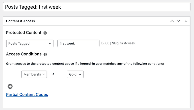 Adding a content dripping rule in WordPress Adding a content dripping rule in WordPress