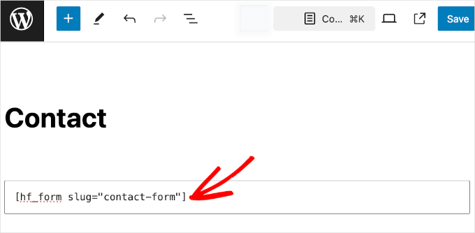 Adding HTML Forms shortcode Adding HTML Forms shortcode