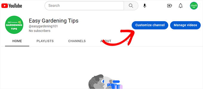 Customize YouTube channel Customize YouTube channel