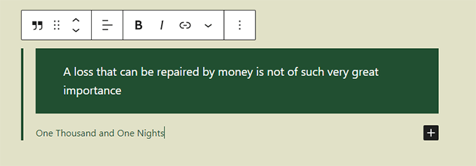 Quote block Quote block