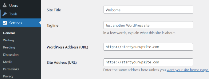 Site address URL Site address URL