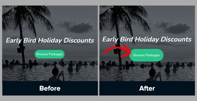 Padding to increase empty space inside a call to action button Padding to increase empty space inside a call to action button