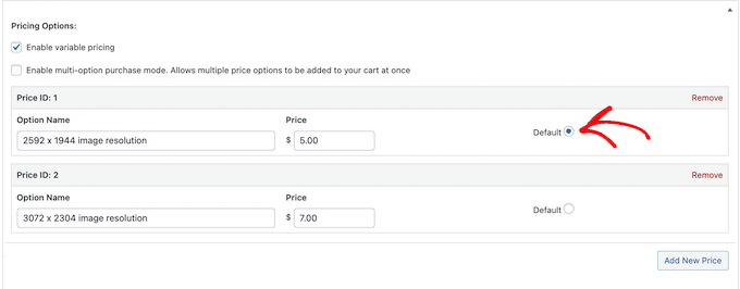 Setting a default price variation using Easy Digital Downloads Setting a default price variation using Easy Digital Downloads