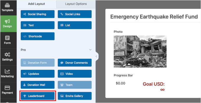 Adding the Leaderboard field