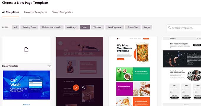 Page builder templates Page builder templates
