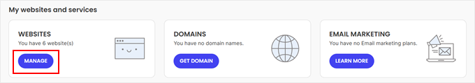 Managing websites in SiteGround Managing websites in SiteGround