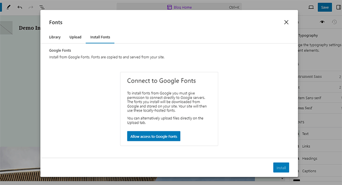 View and install Google Fonts View and install Google Fonts