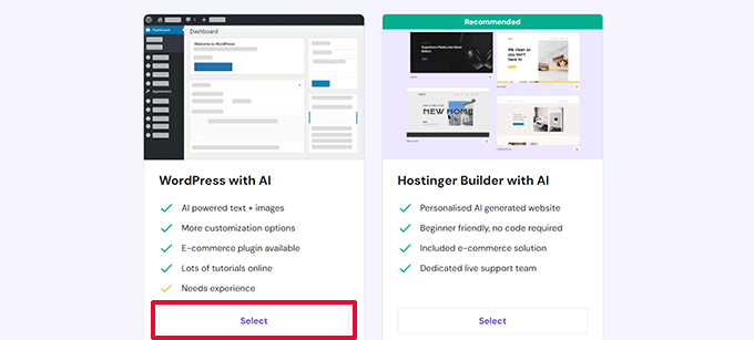 Select platform Select platform
