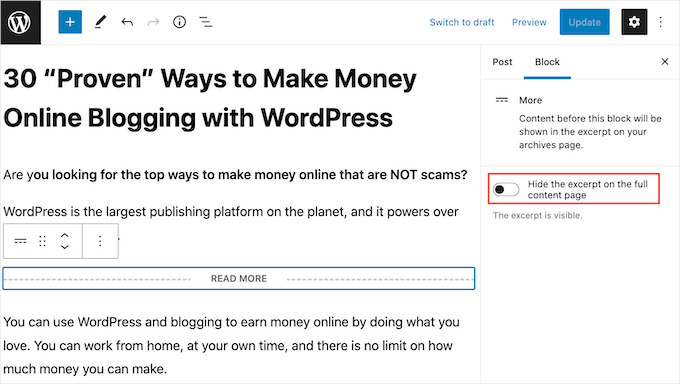 Customizing the WordPress More block Customizing the WordPress More block