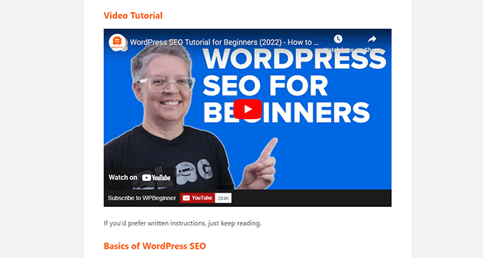 Embed videos in blog posts Embed videos in blog posts
