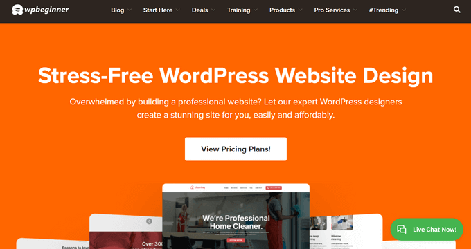 WPBeginner Pro Services Custom Website Design WPBeginner Pro Services Custom Website Design