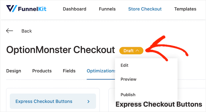 Publishing a custom checkout page to your online store Publishing a custom checkout page to your online store