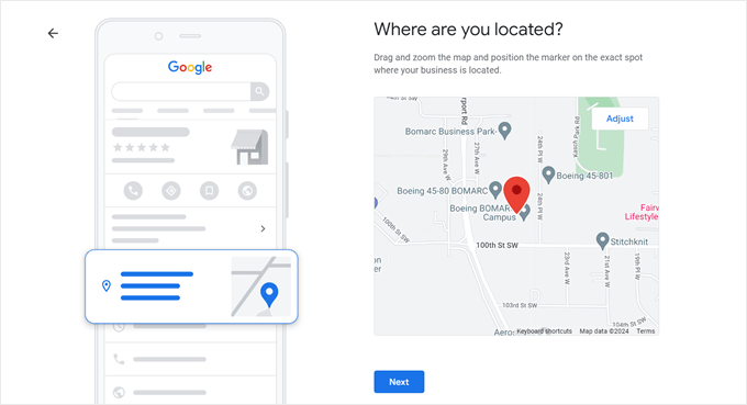 Positioning the map marker in Google Business Profile Positioning the map marker in Google Business Profile