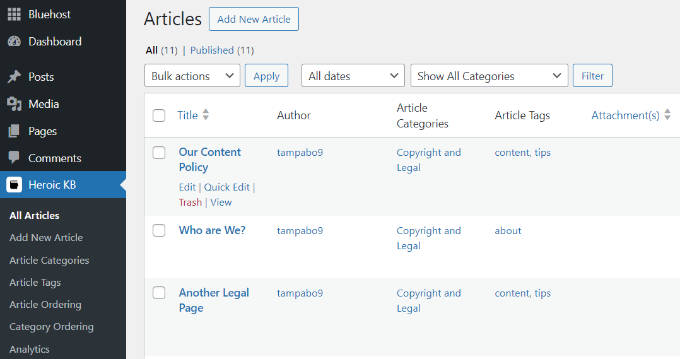 View and edit sample content View and edit sample content