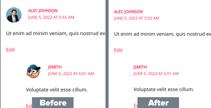 Comments without Gravatars Comments without Gravatars