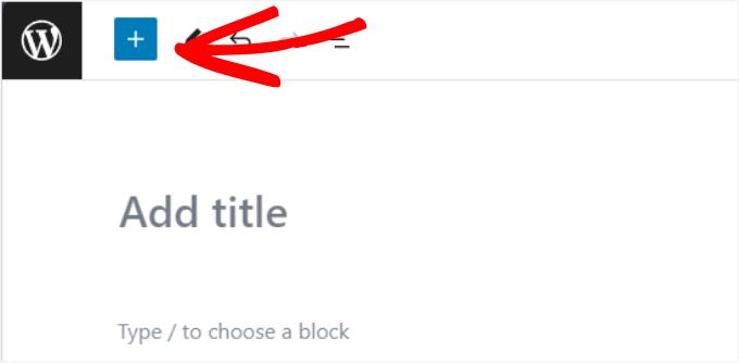The add block + icon The add block + icon