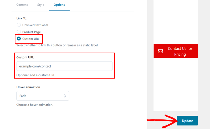 Adding a custom URL to the call-to-action button in YITH WooCommerce Catalog Mode Adding a custom URL to the call-to-action button in YITH WooCommerce Catalog Mode