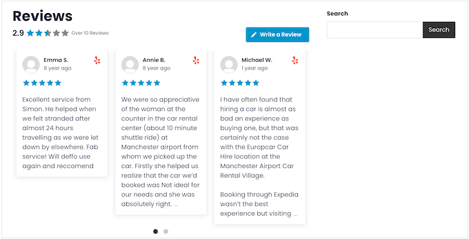 Displaying customer reviews on your website, blog, or online store Displaying customer reviews on your website, blog, or online store