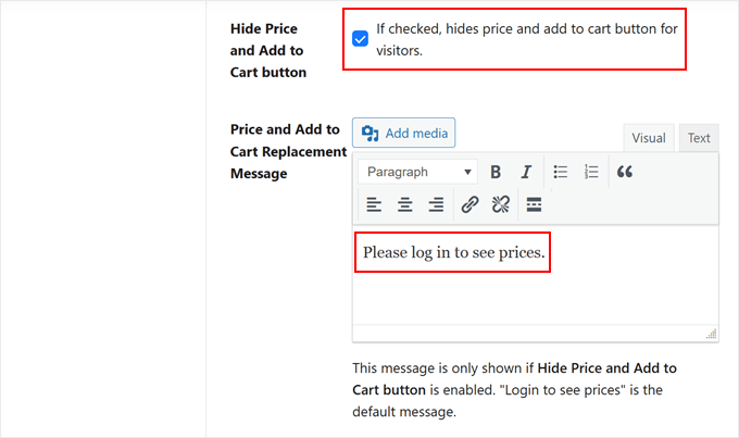 Hiding the price and cart buttons in Wholesale Suite Hiding the price and cart buttons in Wholesale Suite