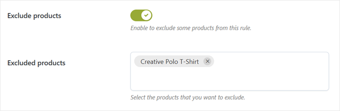Excluding products for the badge to appear in with YITH Excluding products for the badge to appear in with YITH