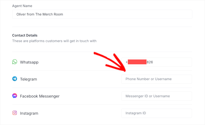 Adding other messaging channel to an agent